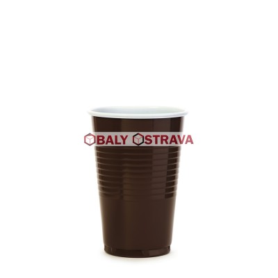 Kávový kelímek hnědo-bílý 0,18 l (pr. 70 mm) (100 ks)