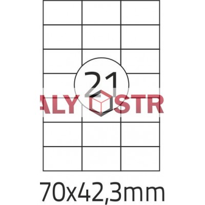 Etikety A4 - 210x297mm - 100stránek